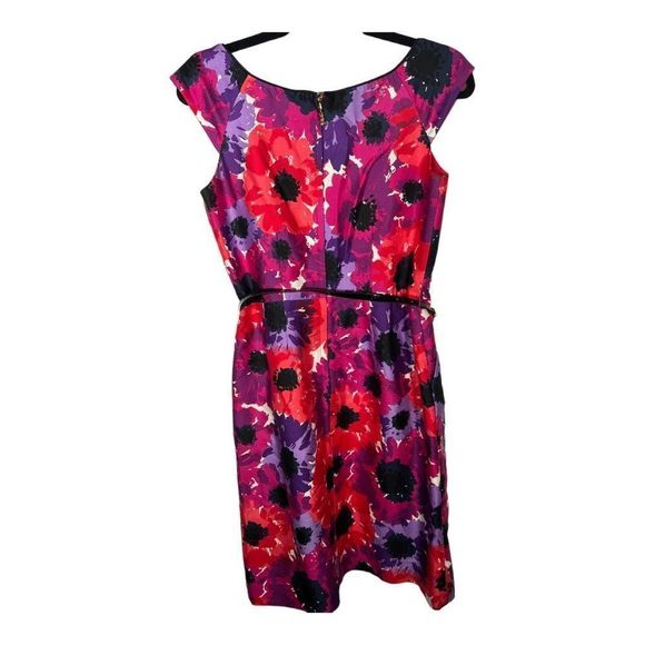 kate spade Dresses & Skirts - Kate Spade Josie Pink Floral‎ Knee Length Belted Silk Blend Shift Dress S…